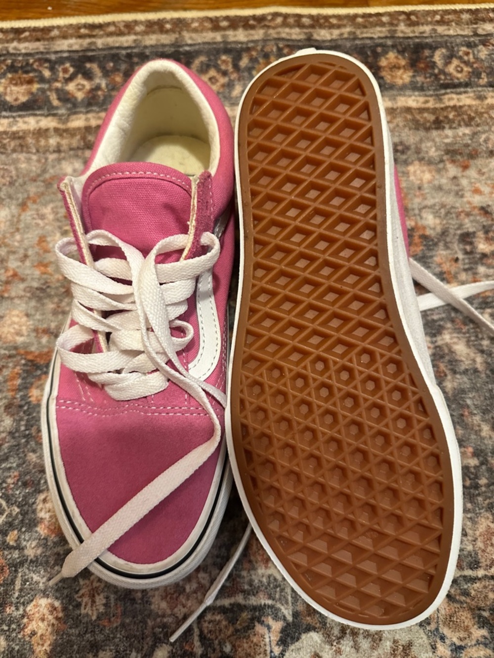 Vans Old Skool Pink Sneakers - EUC Size 6